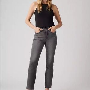 Levi's Women's Charcoal Straight Leg Jeans